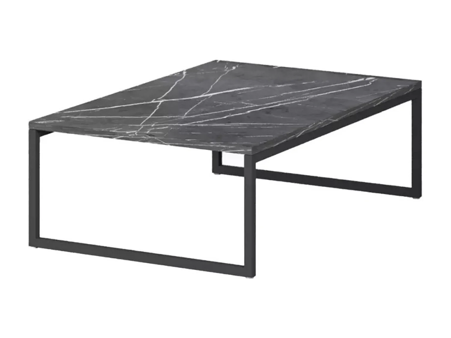 Table basse Valencia Lux/Contreplaqué/noir