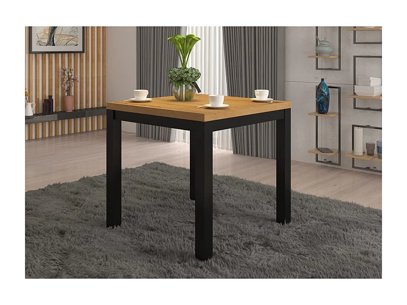 Table basse Rolf/Contreplaqué/noir/brun