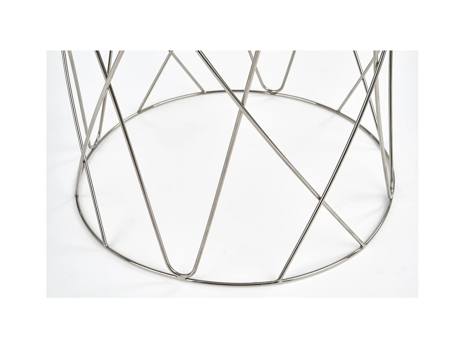 Couchtisch Selena/Glas/Edelmetall/grau