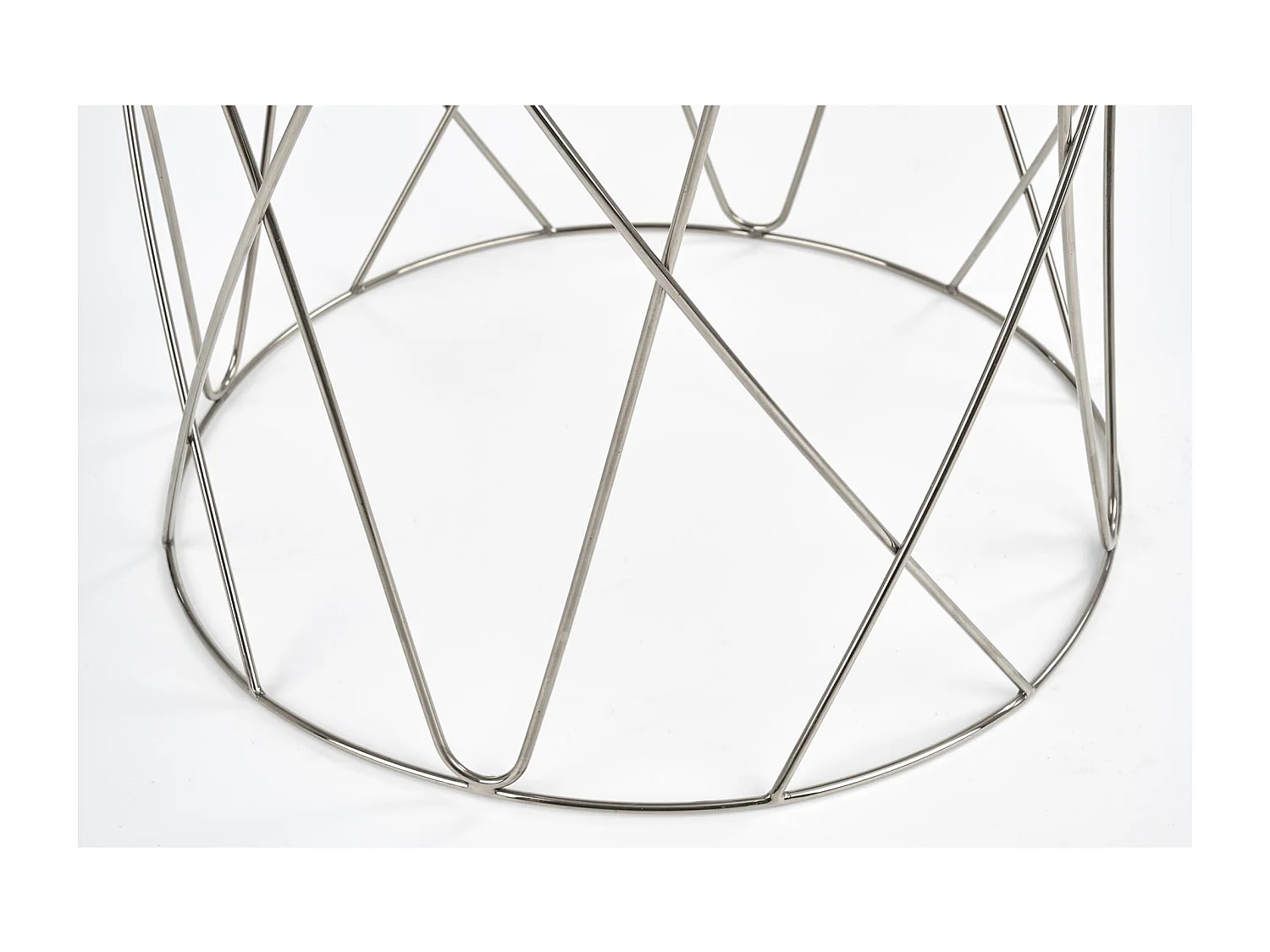 Couchtisch Selena/Glas/Edelmetall/grau