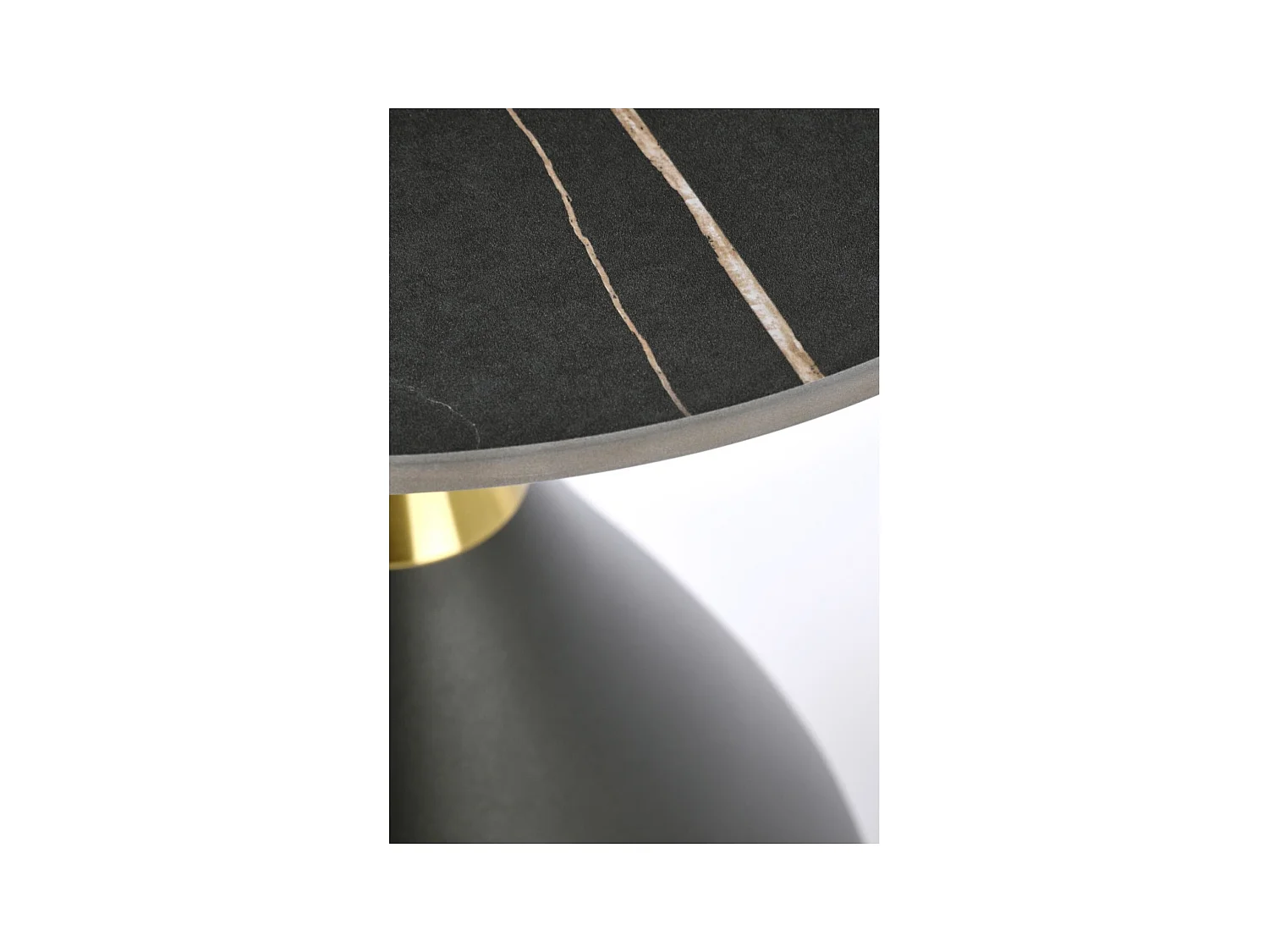 Tavolino da caffè Scalita/Ceramica/Metallo /nero