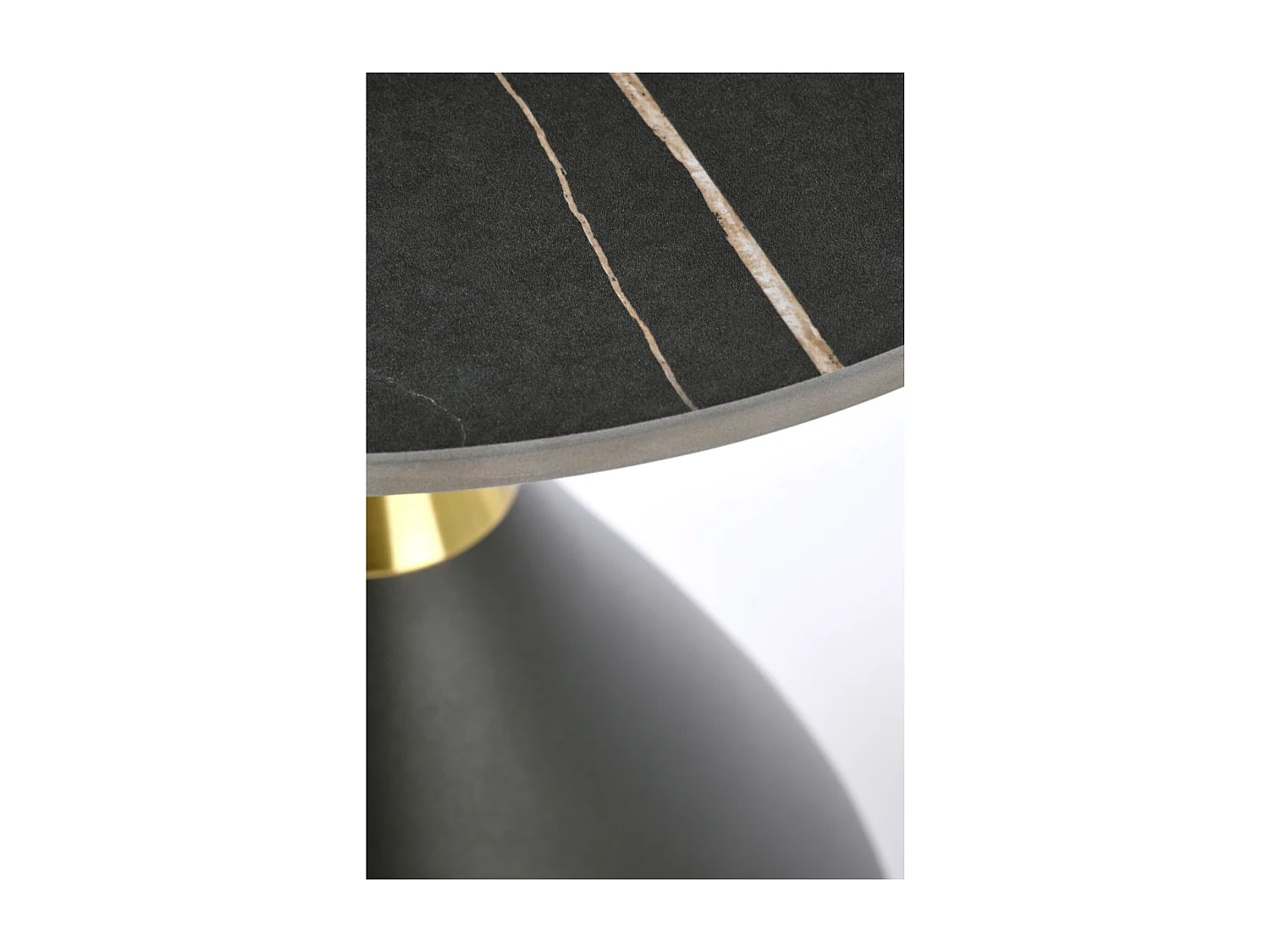 Tavolino da caffè Scalita/Ceramica/Metallo /nero