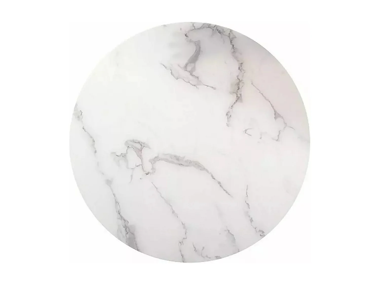 Tavolino da caffè Sabine/Vetro temperato/Metallo/bianco