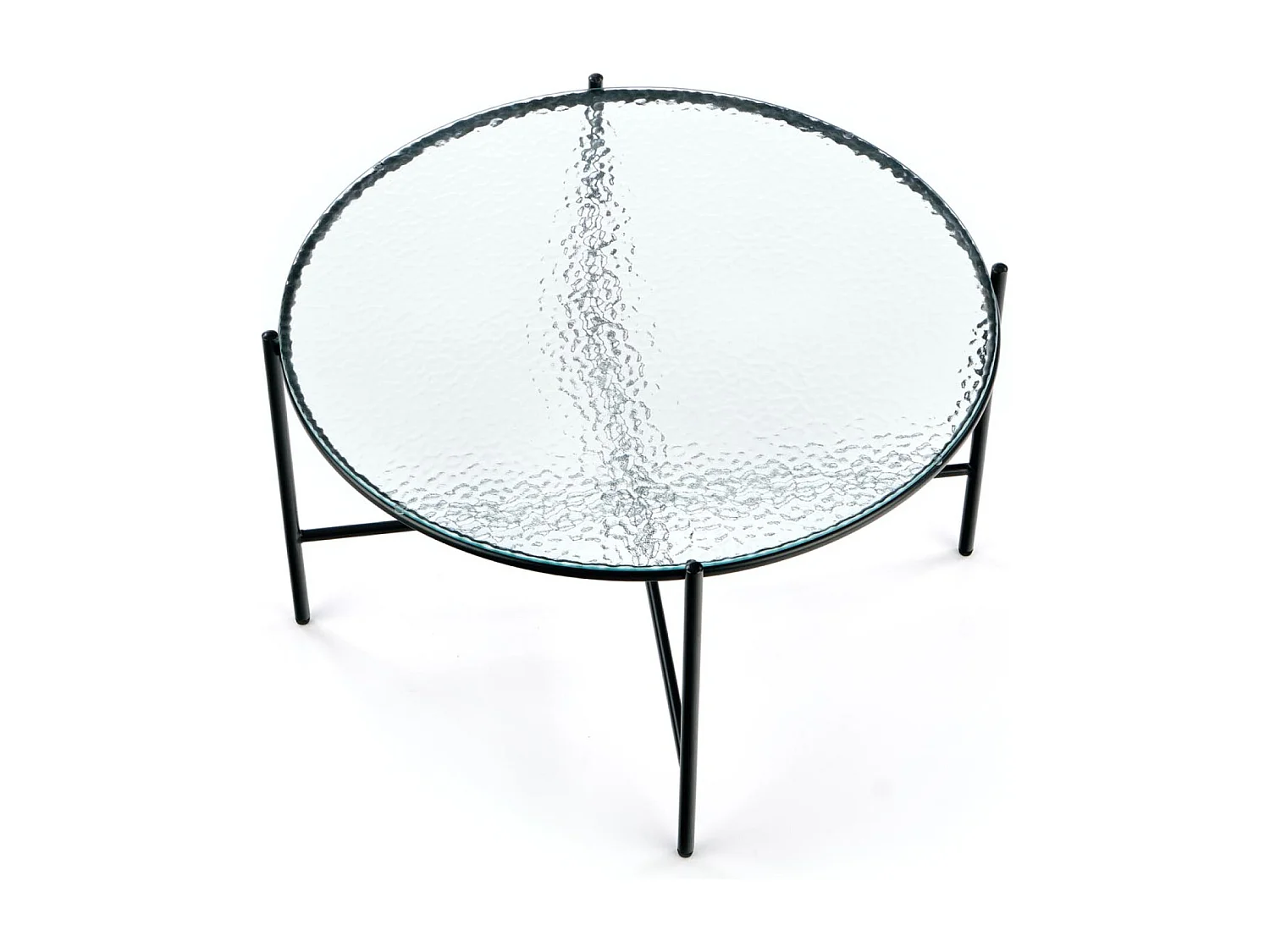 Couchtisch Rosalia/Metall&Glas/Schwarz