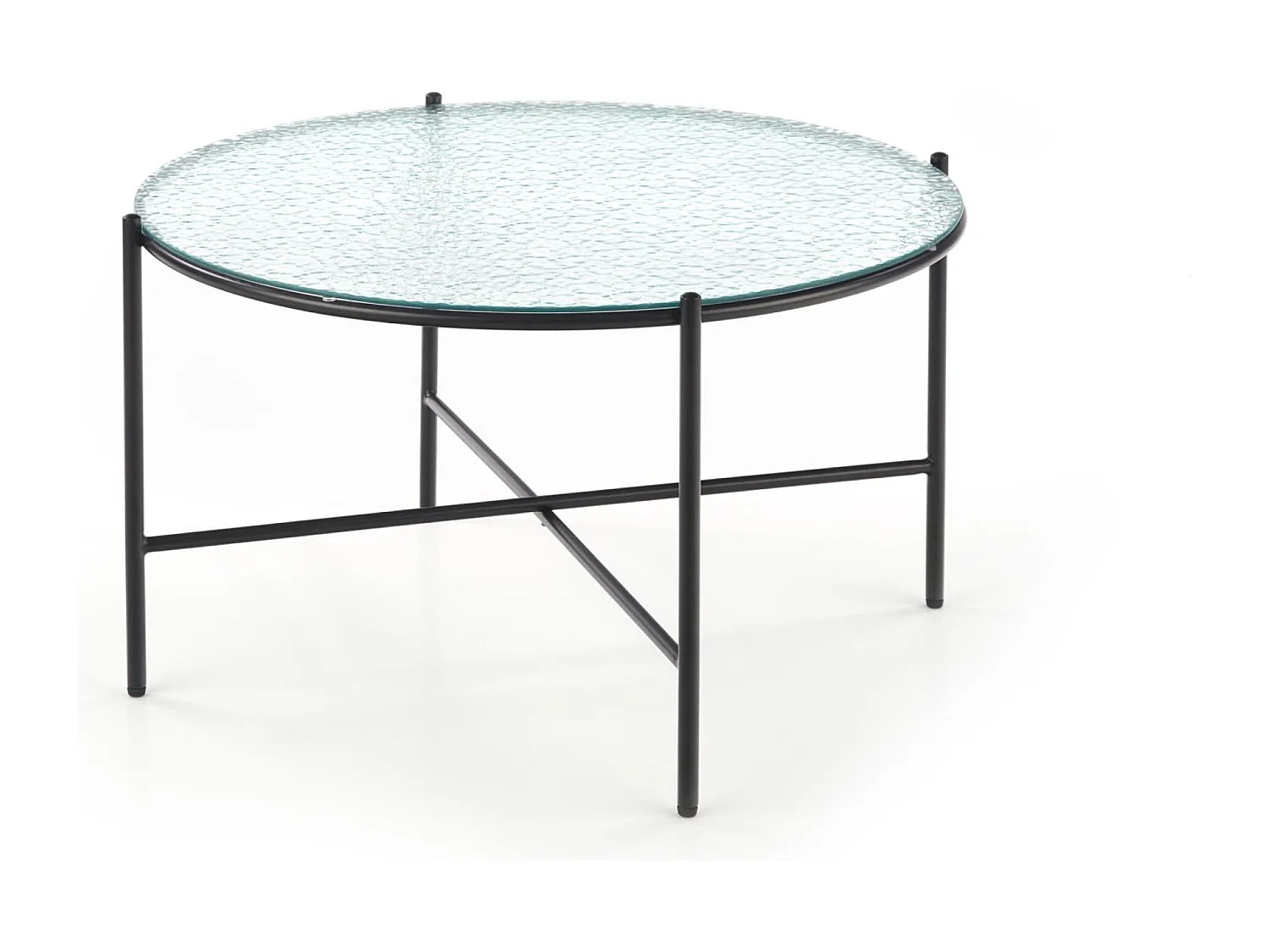 Couchtisch Rosalia/Metall&Glas/Schwarz