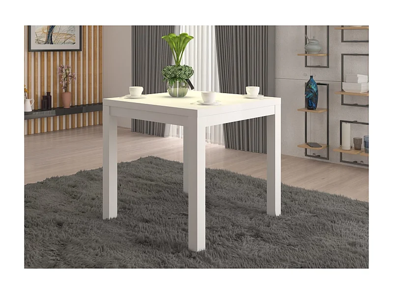 Tavolino da caffè Rolf/Compensato/bianco