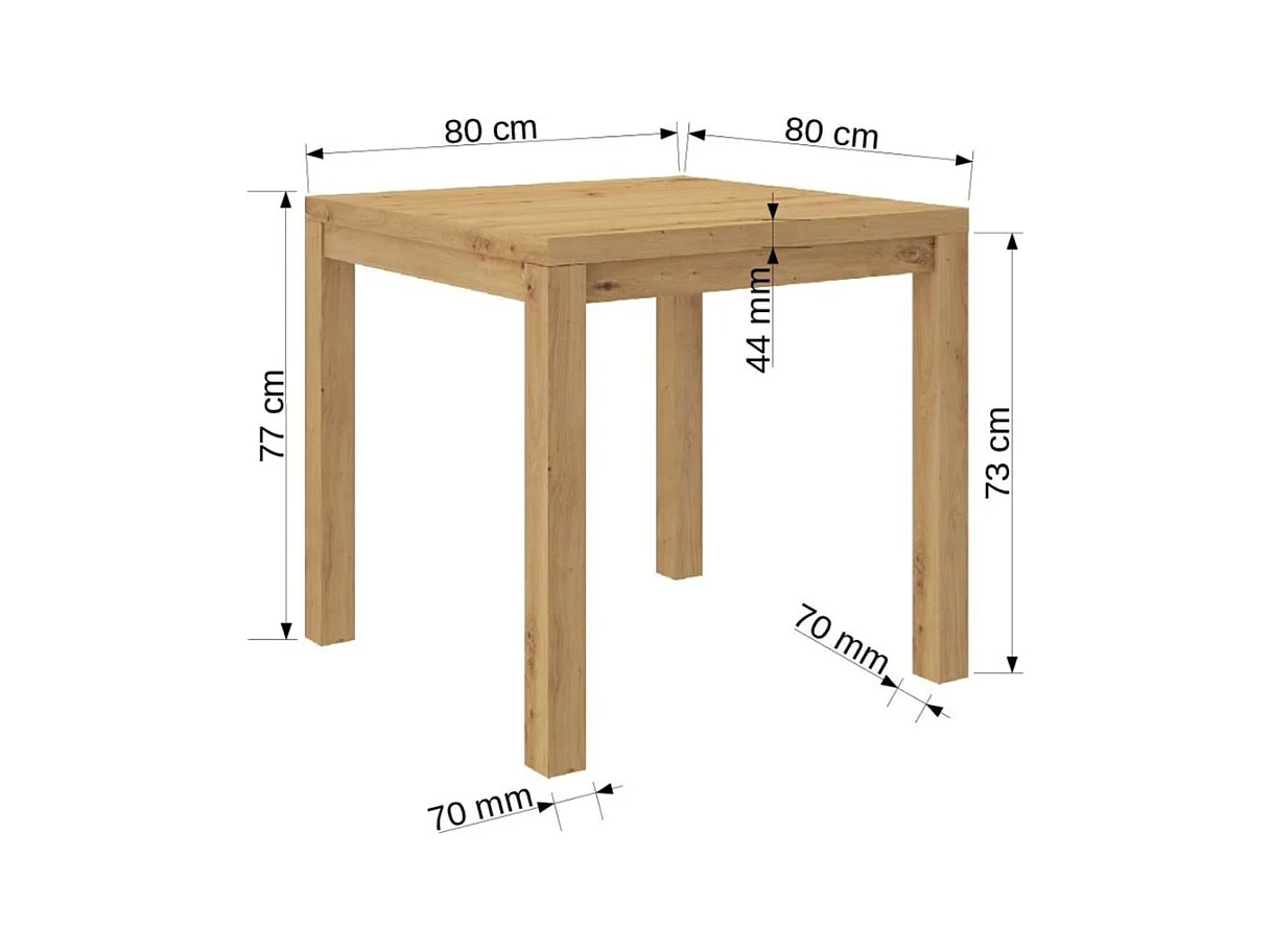 Table basse Rolf/Contreplaqué/blanc