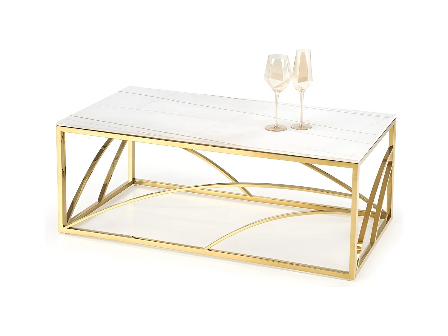 Couchtisch Universe Lux/Pietra sinterizzata/Weiss