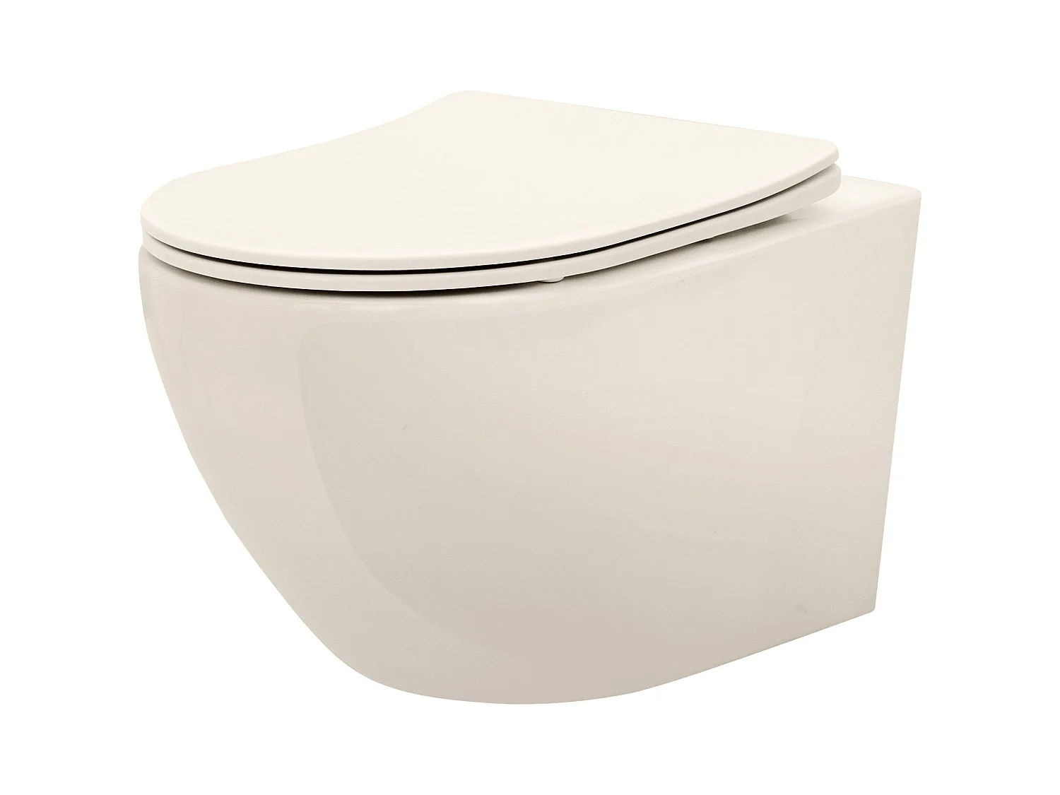 Cuvette Wc Suspendue Rea Carlo Mini Rimless Beige