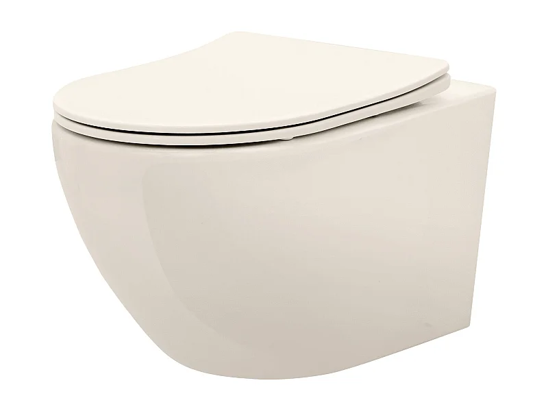 Vaso Wc Sospeso Rea Carlo Mini Rimless Beige
