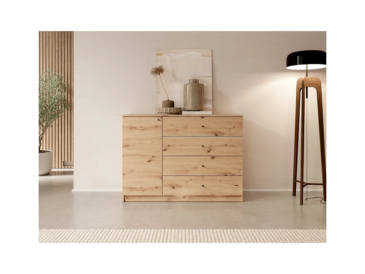 Sideboard Evy Lux/Drehtür /braun