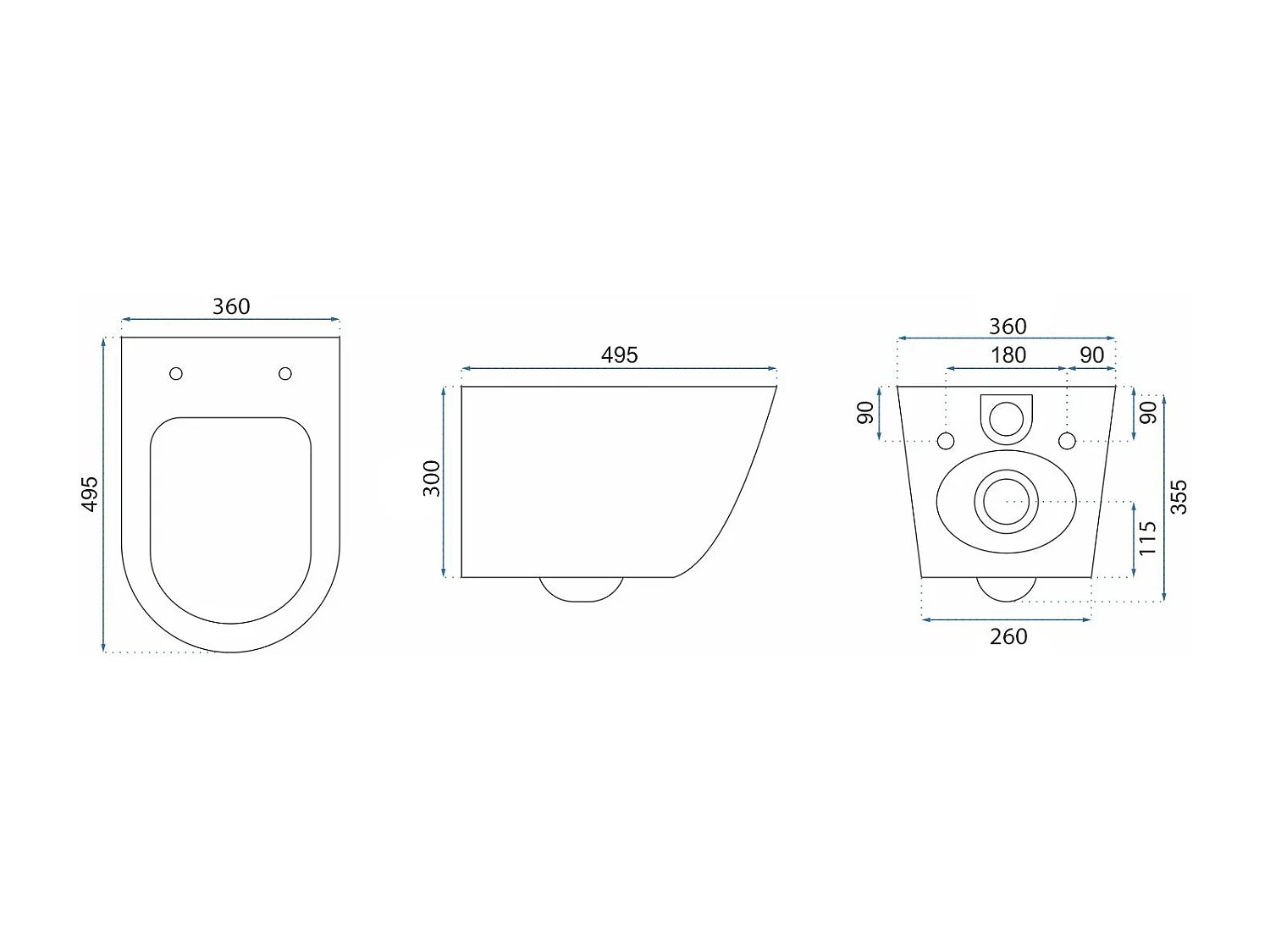 Cuvette Wc Suspendue Rea Tito Tornado Nfq