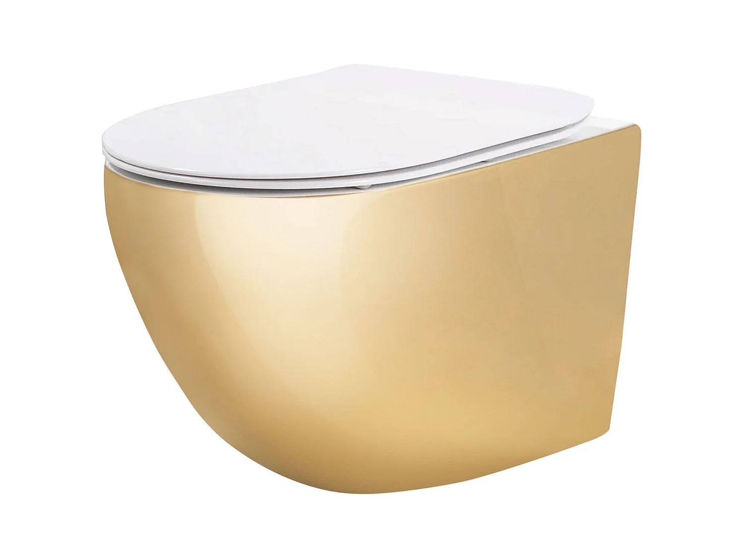 Cuvette Wc Suspendue Rea Carlo Mini Tornado Nfq White Gold