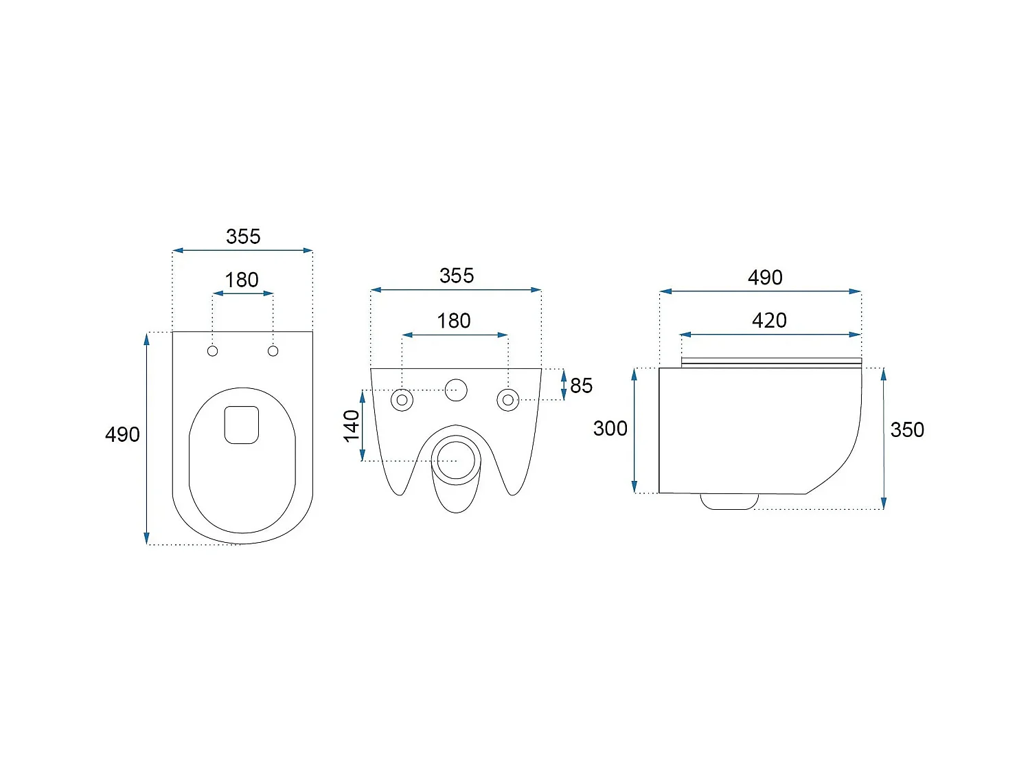 Cuvette Wc Suspendue Rea Carlo Mini Tornado Nfq White Gold