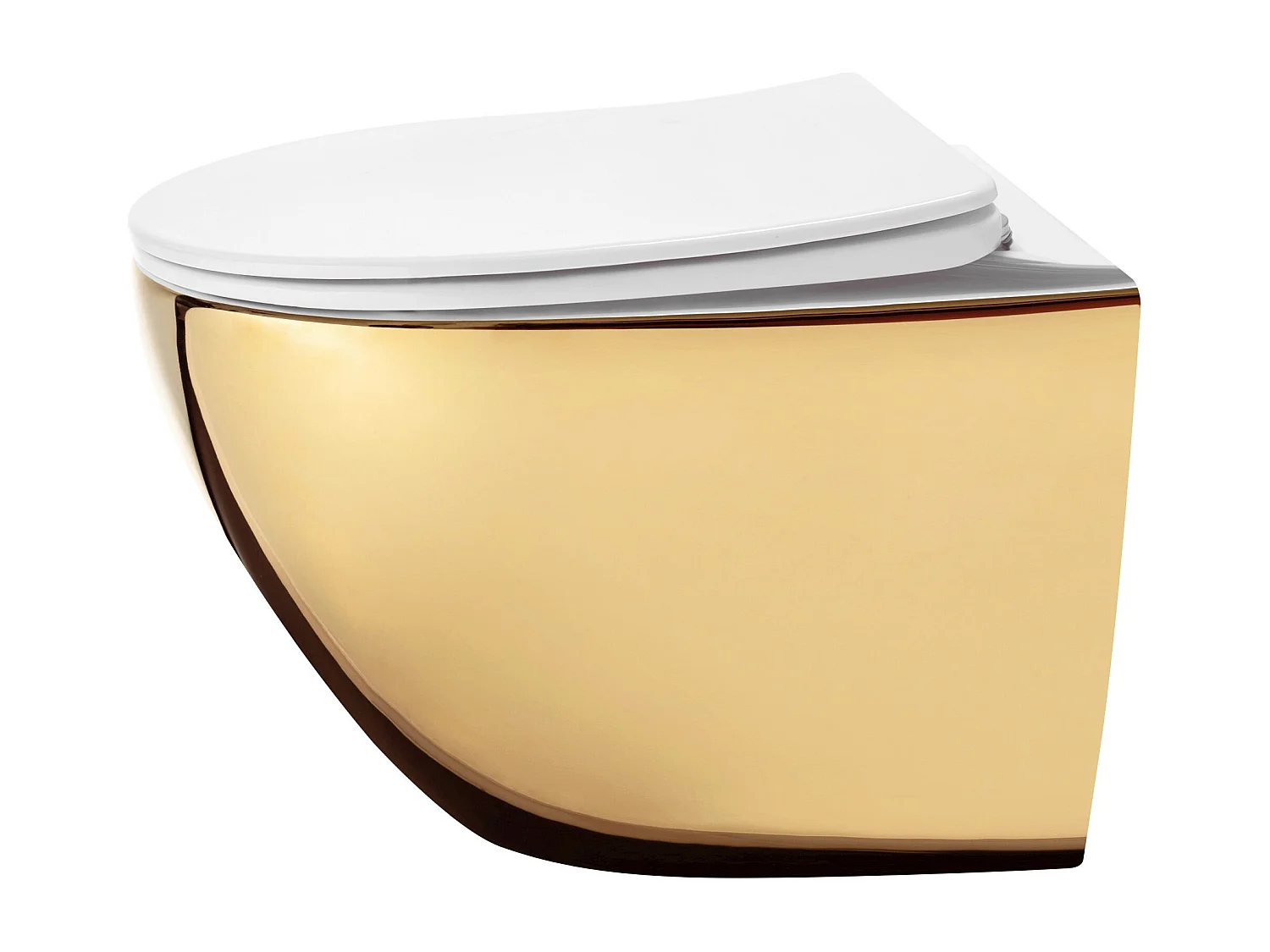 Cuvette Wc Suspendue Rea Carlo Mini Tornado Nfq White Gold