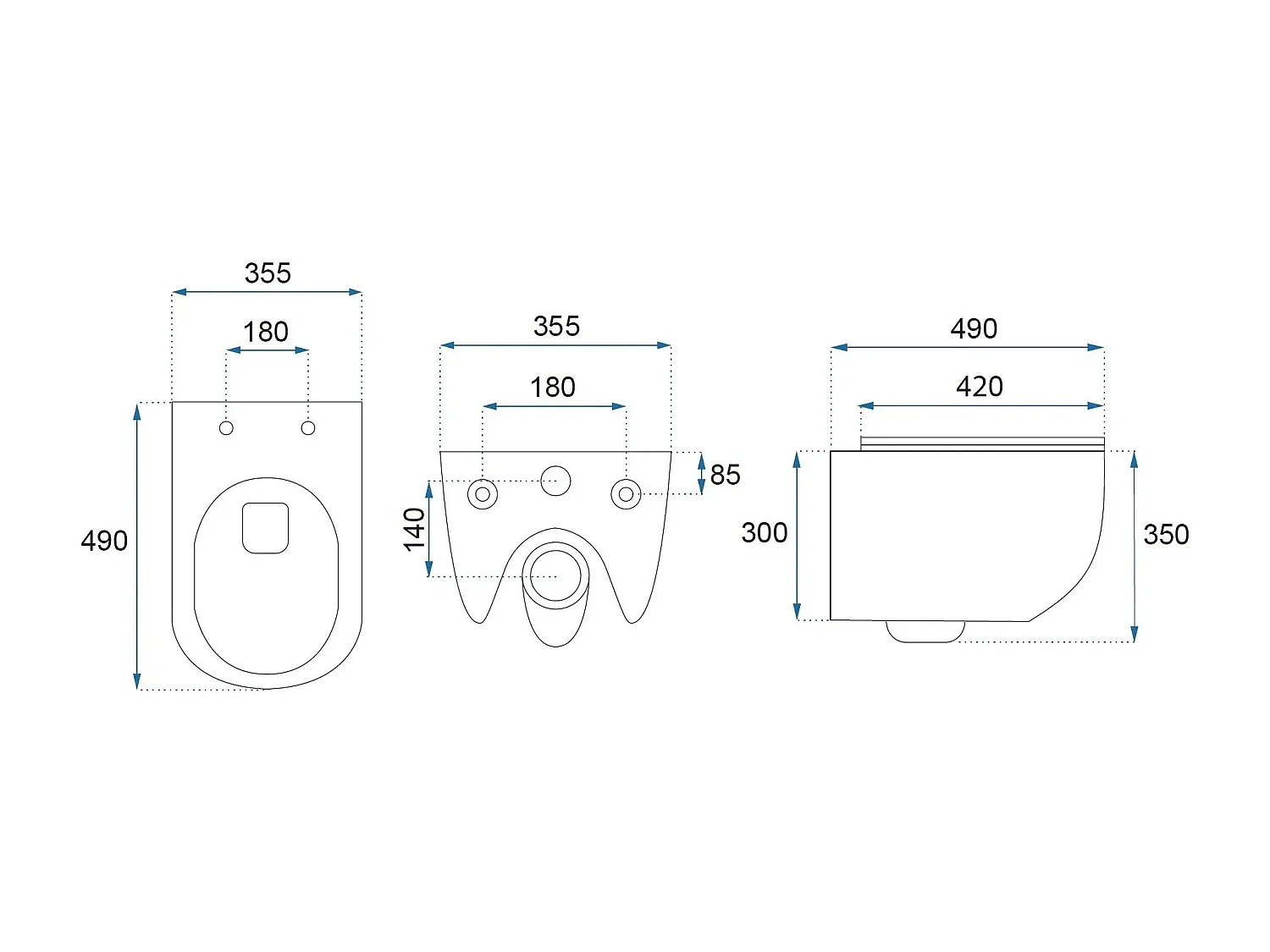 Cuvette Wc Suspendue Rea Carlo Mini Tornado Nfq White Gold