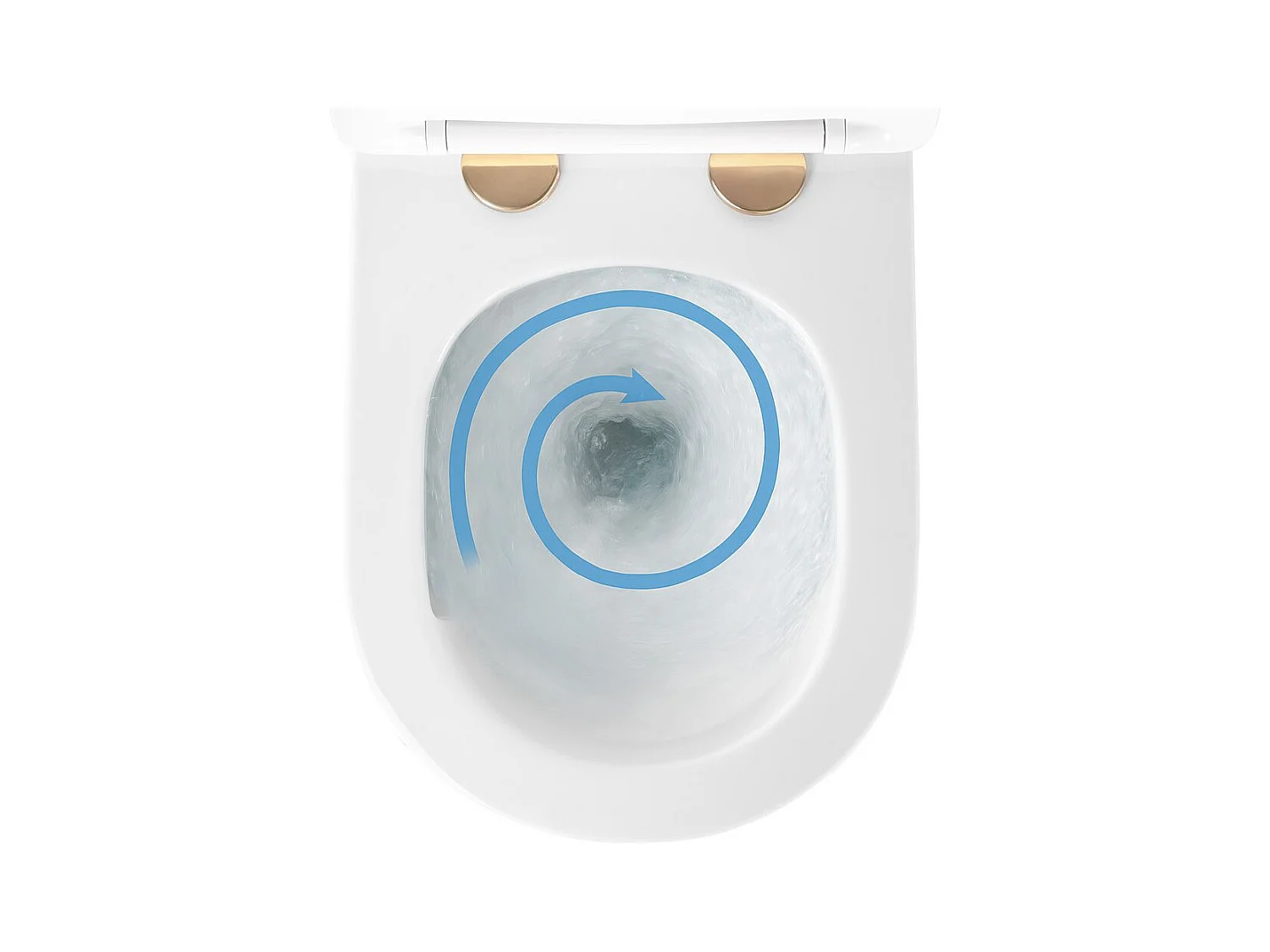 Hangende Toilet Rea Carlo Mini Tornado Nfq Gold Edge