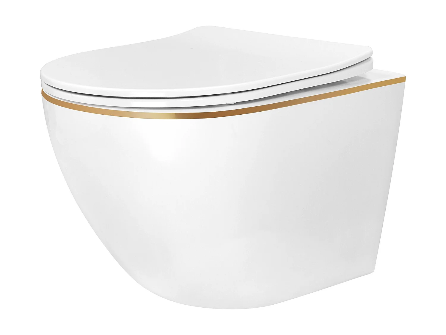 Cuvette Wc Suspendue Rea Carlo Mini Tornado Nfq Gold Edge