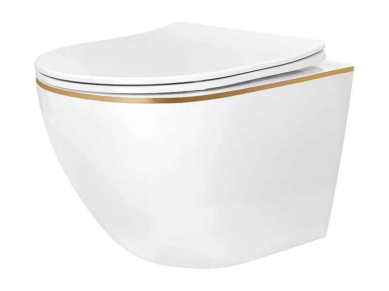 Cuvette Wc Suspendue Rea Carlo Mini Tornado Nfq Gold Edge