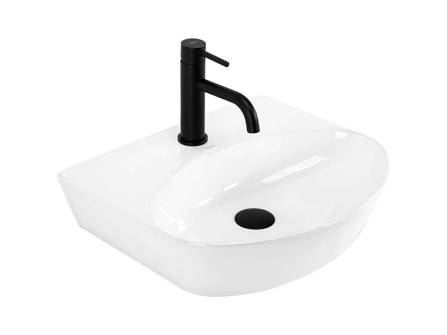 Vasque À Poser Rea Kim 46 White Ovale