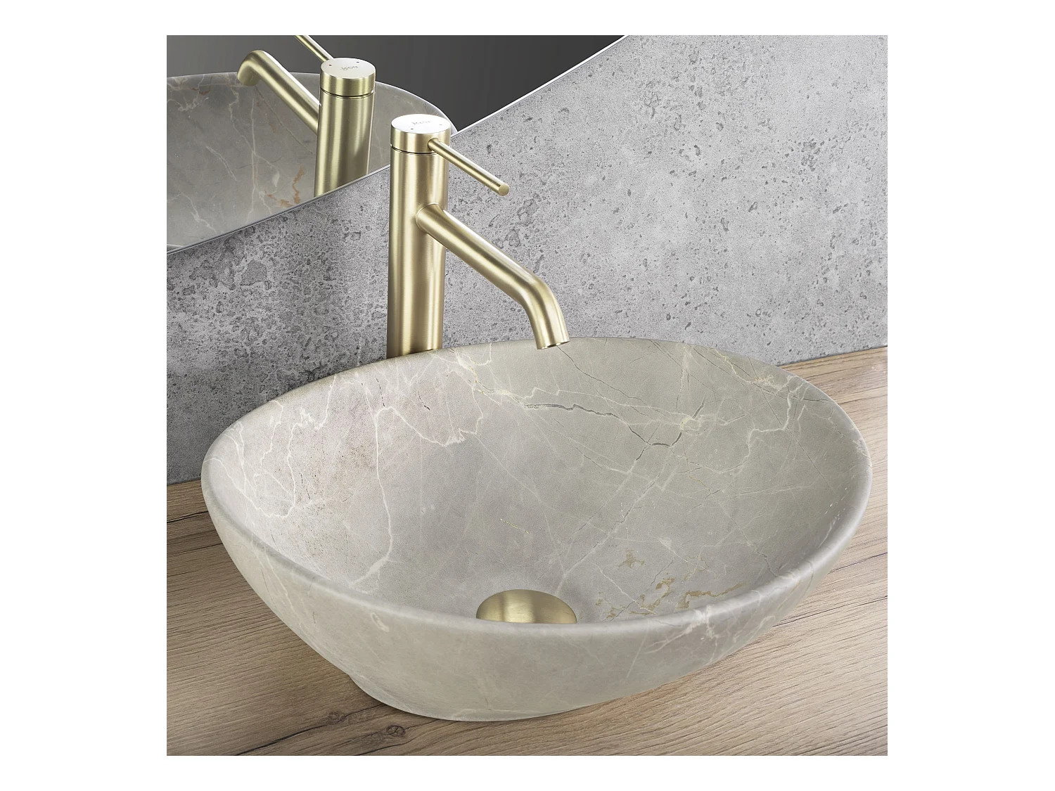 Vasque À Poser Rea Sofia Beige Matt