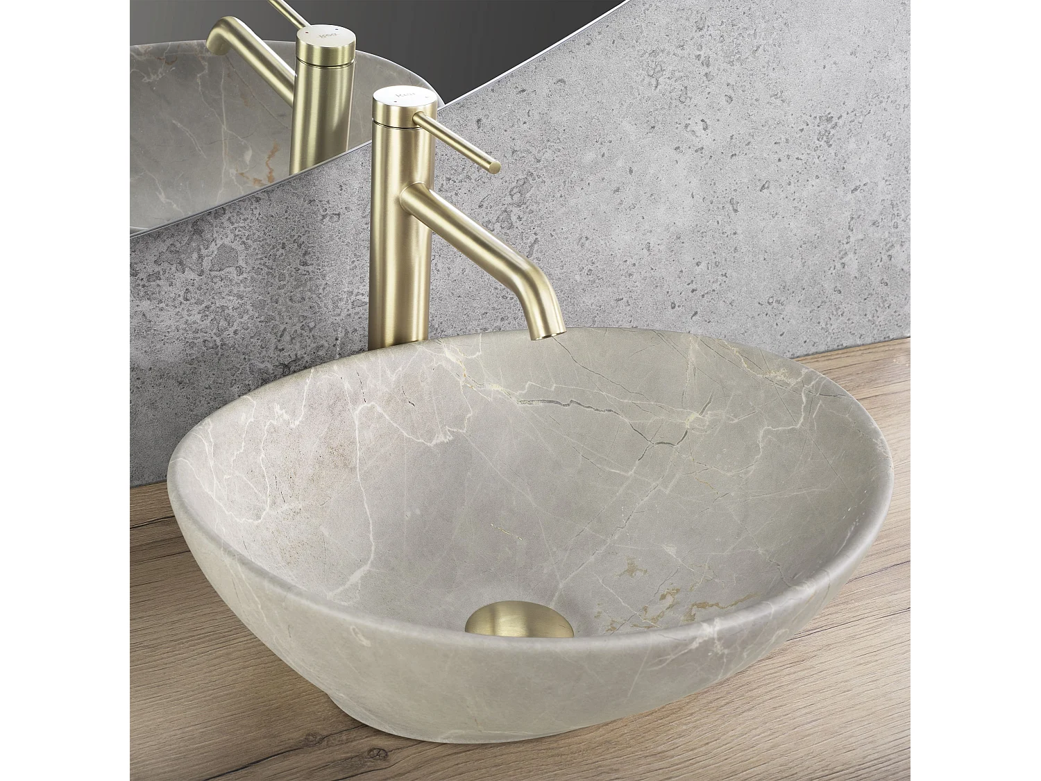 Vasque À Poser Rea Sofia Beige Matt