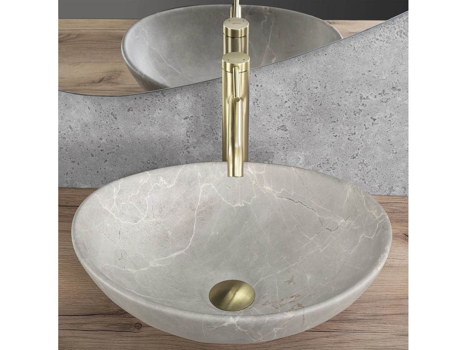 Vasque À Poser Rea Sofia Beige Matt