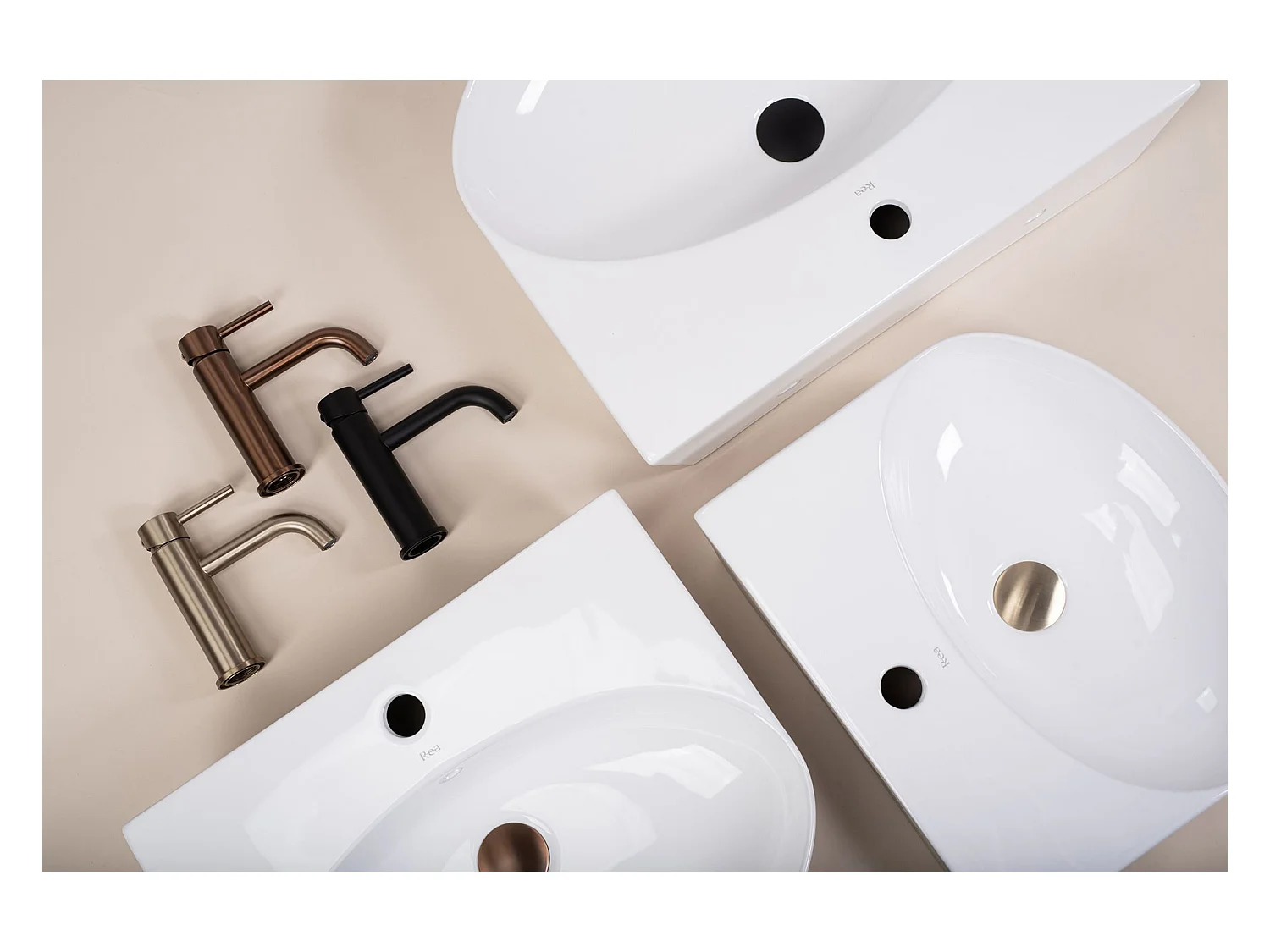 Vasque À Poser Rea Kim 52 White Ovale