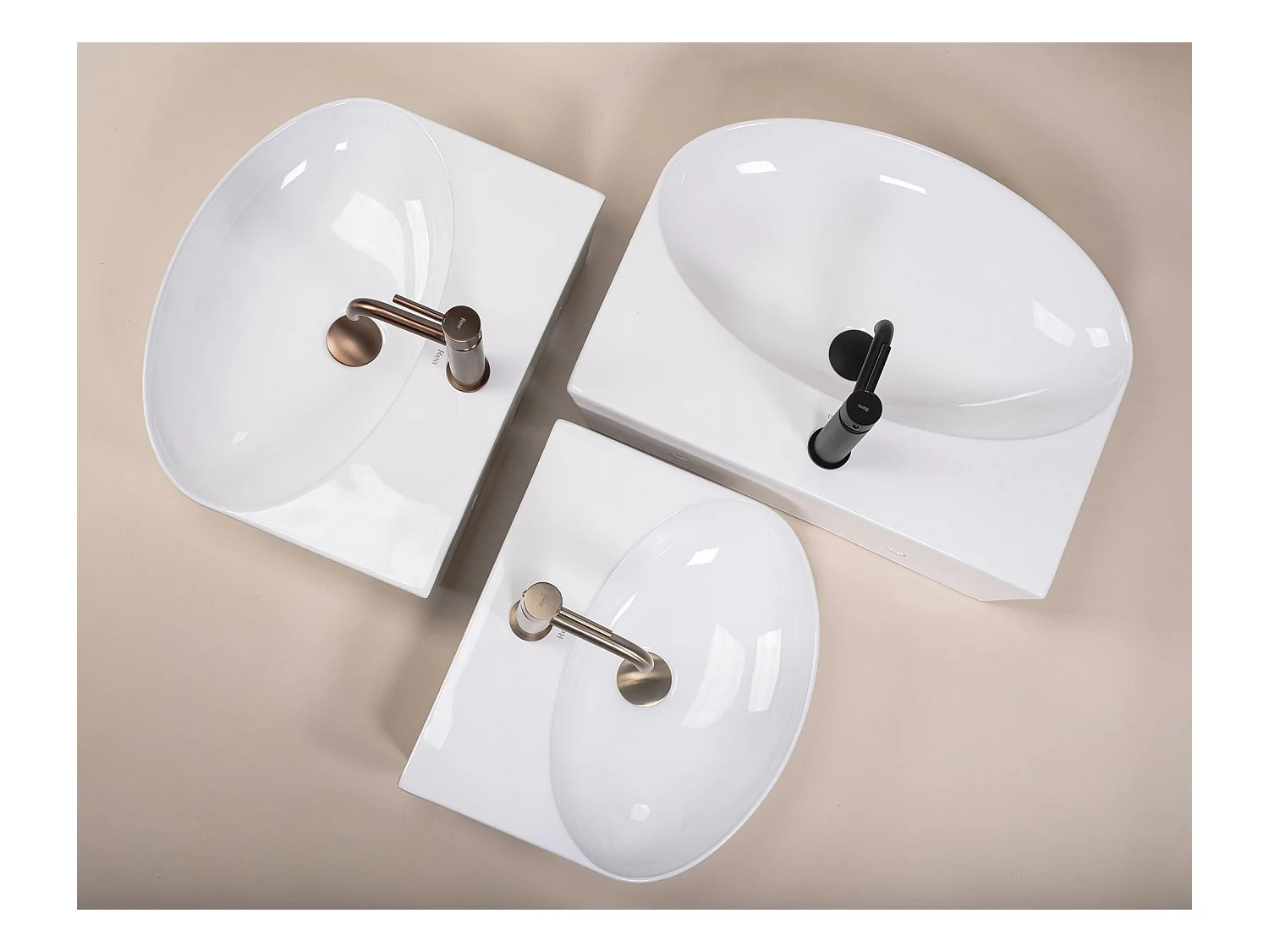 Vasque À Poser Rea Kim 52 White Ovale