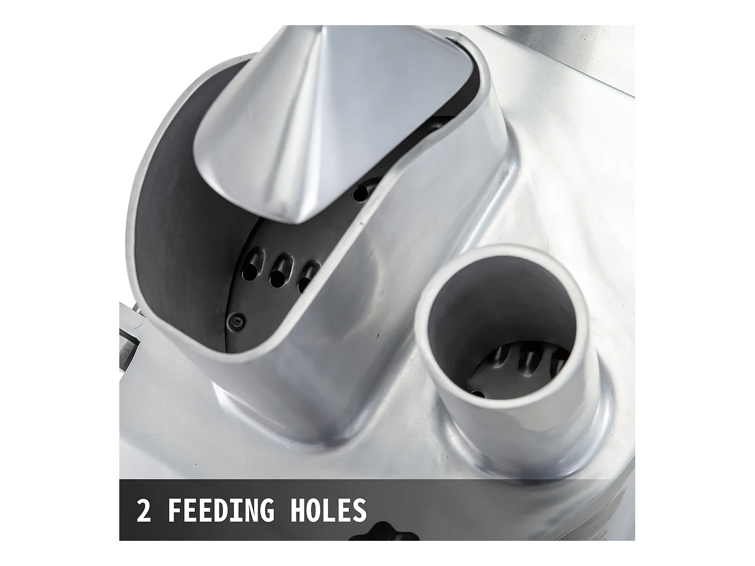 Coupe-Légumes Commercial SucceBuy, Robot Culinaire 550 W avec 6 Disques de Coupe, Acier Inoxydable et Alliage d'Aluminium Moulé