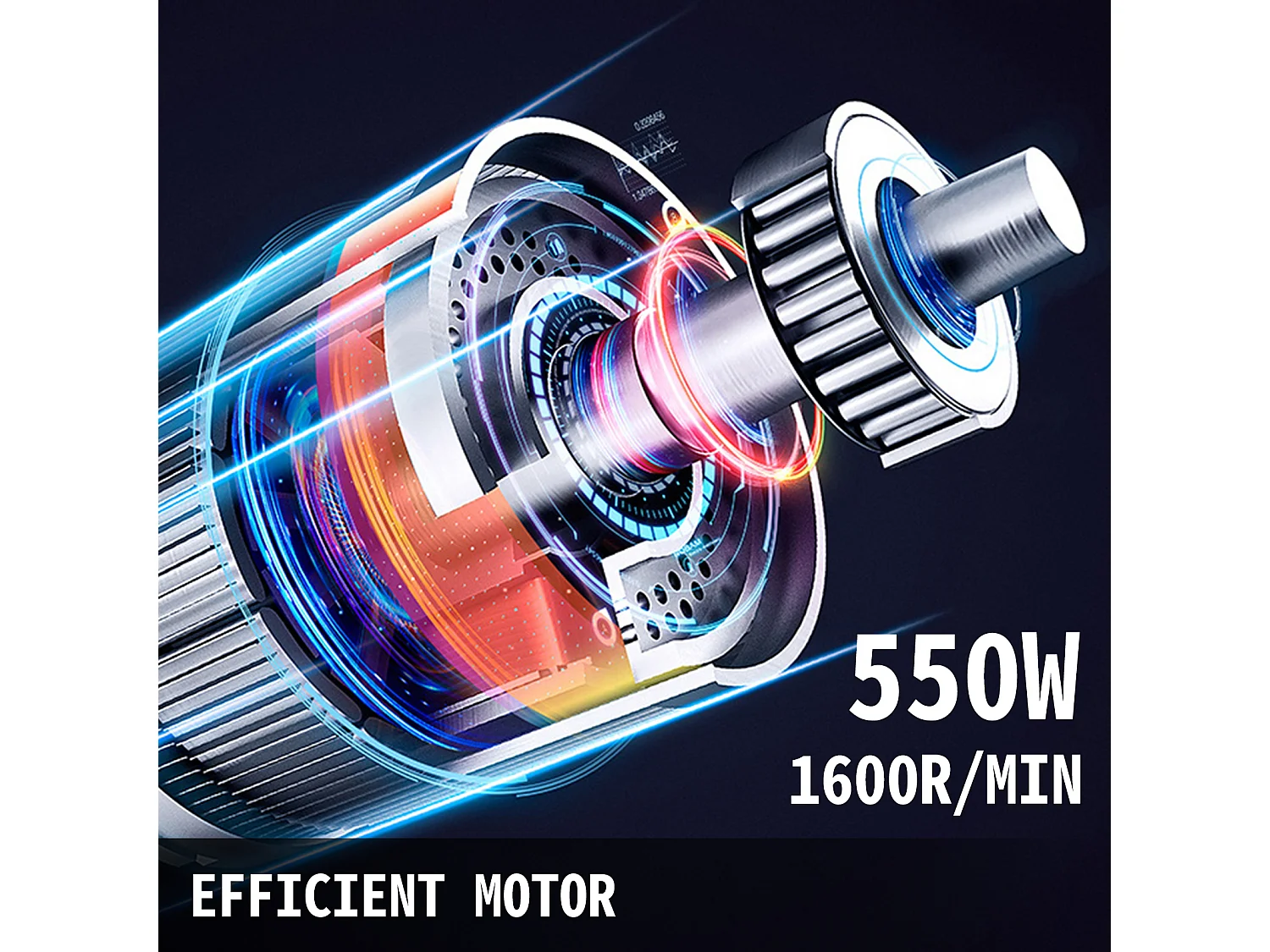 Coupe-Légumes Commercial SucceBuy, Robot Culinaire 550 W avec 6 Disques de Coupe, Acier Inoxydable et Alliage d'Aluminium Moulé