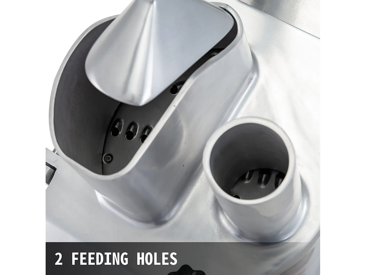 Coupe-Légumes Commercial SucceBuy, Robot Culinaire 550 W avec 6 Disques de Coupe, Acier Inoxydable et Alliage d'Aluminium Moulé