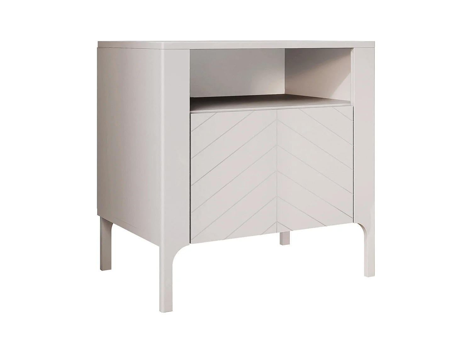 Table de chevet avec 1 porte - Cachemire - LORIEN