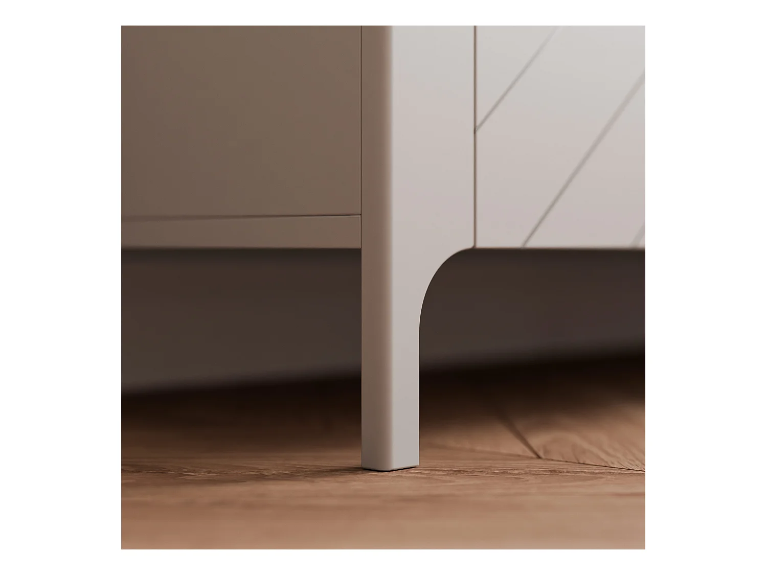 Table de chevet avec 1 porte - Cachemire - LORIEN