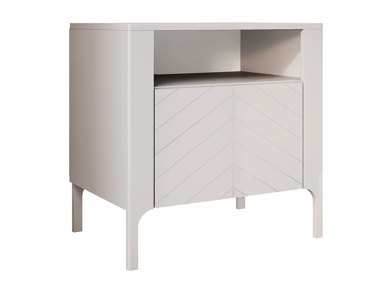 Table de chevet avec 1 porte - Cachemire - LORIEN