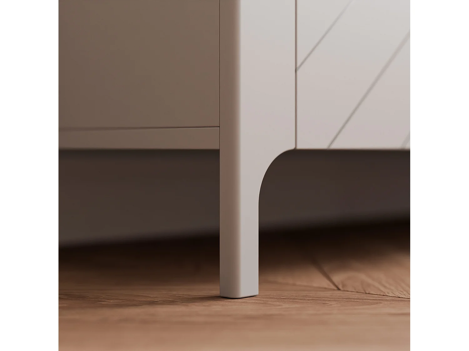 Table de chevet avec 1 porte - Cachemire - LORIEN