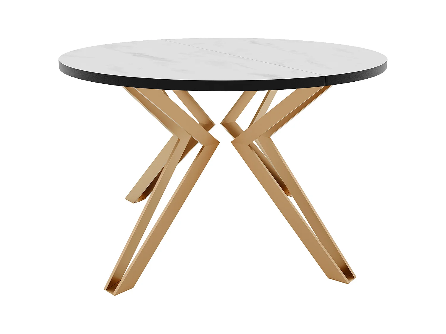 Table extensible marbre bianco