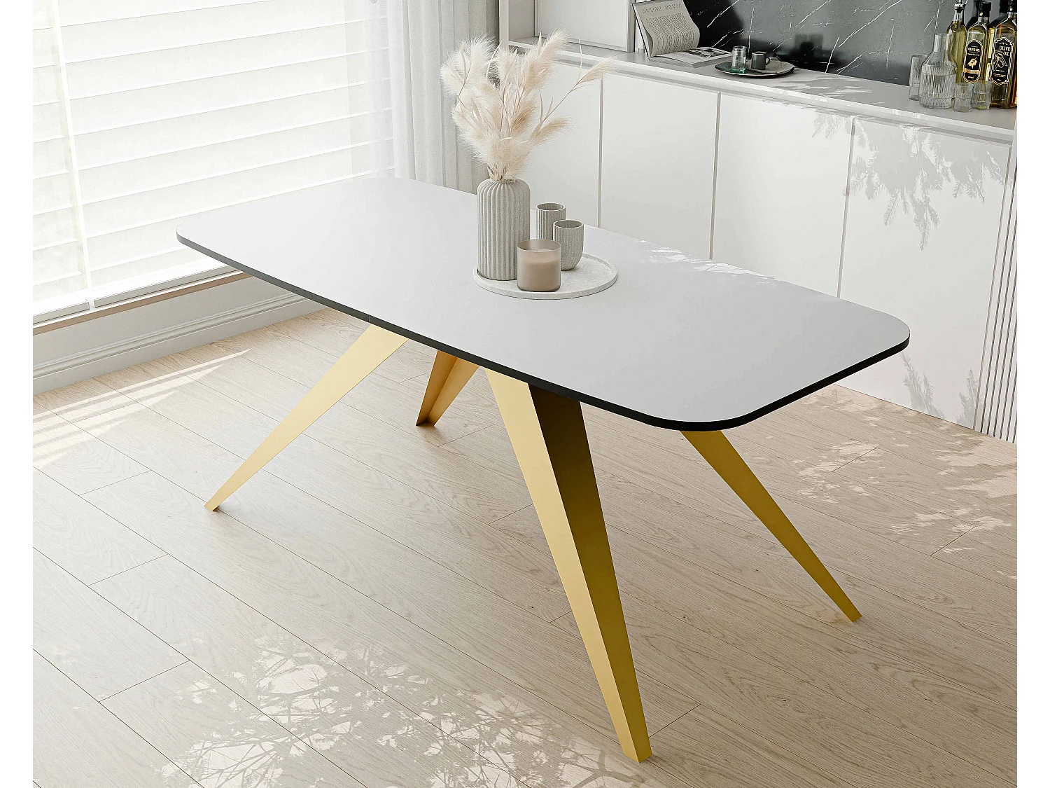 Table extensible blanc, 180