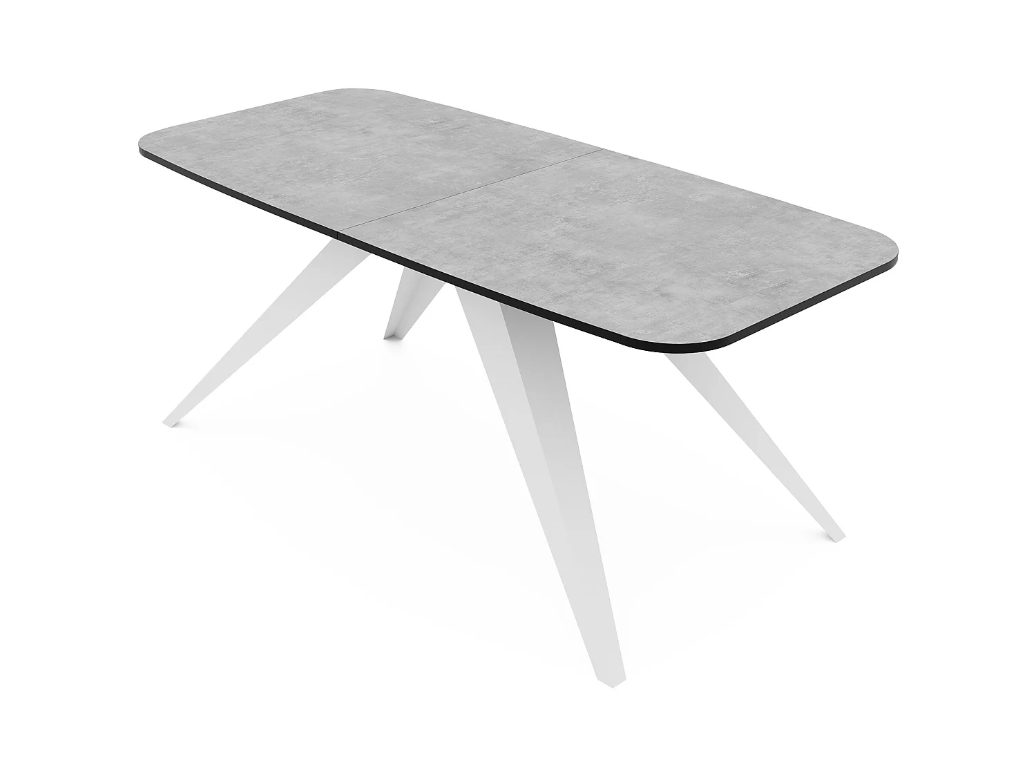 Table extensible gris, 160