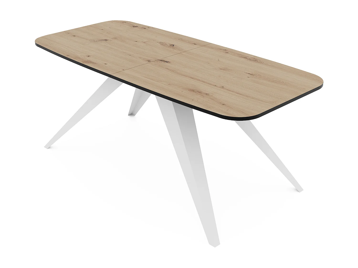 Table extensible marron, 160