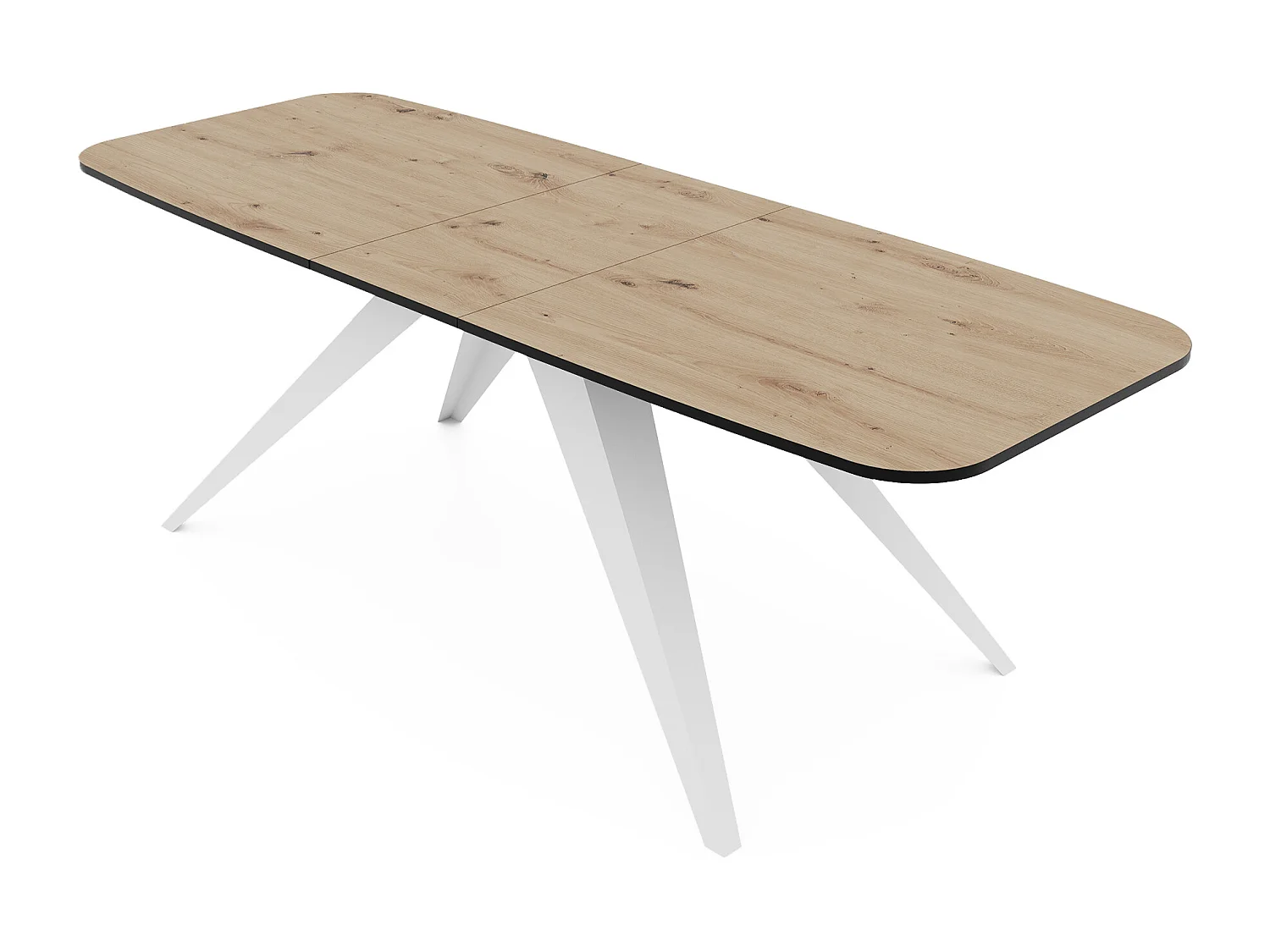 Table extensible marron, 160