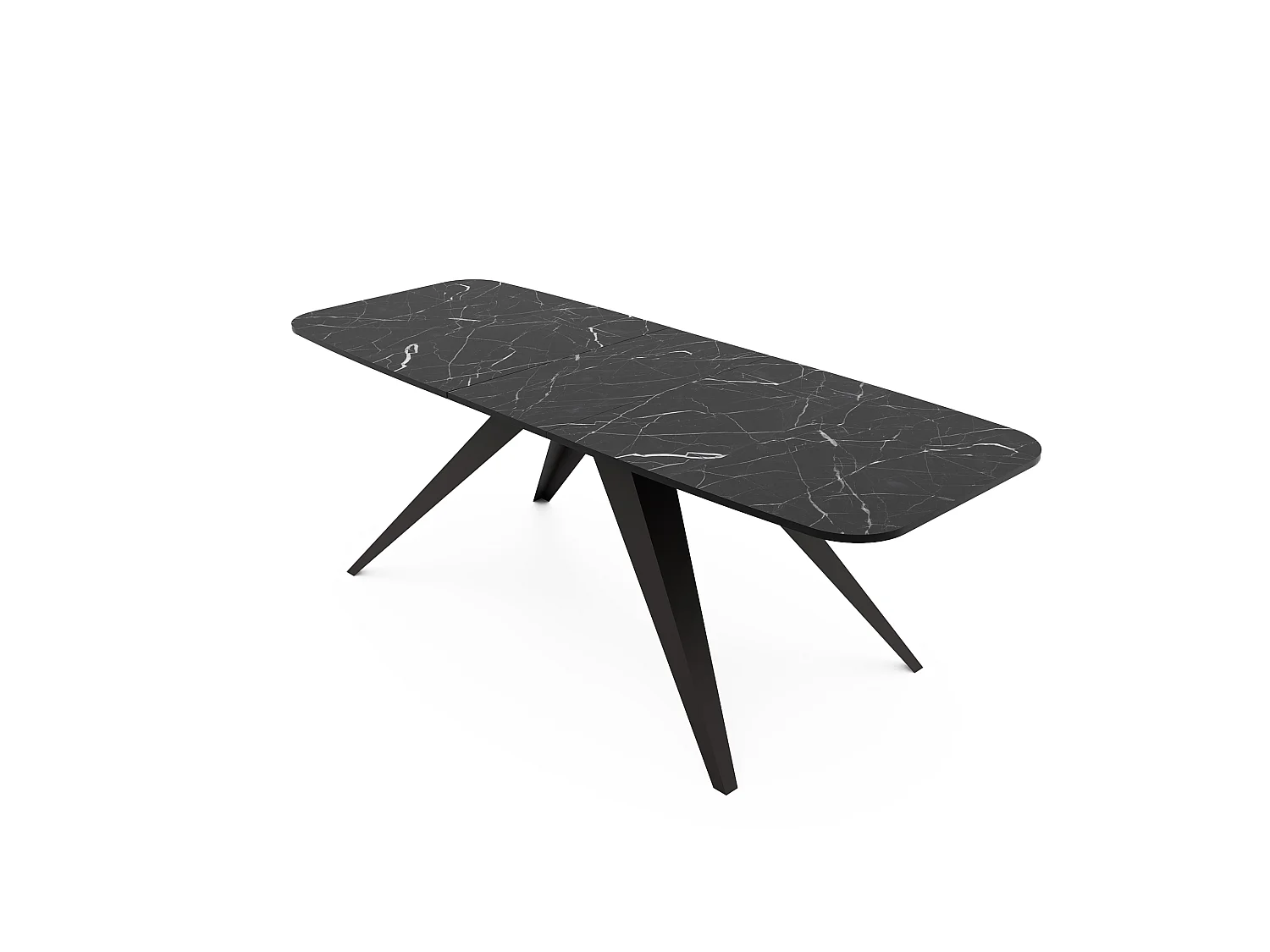 Table extensible noir, 180