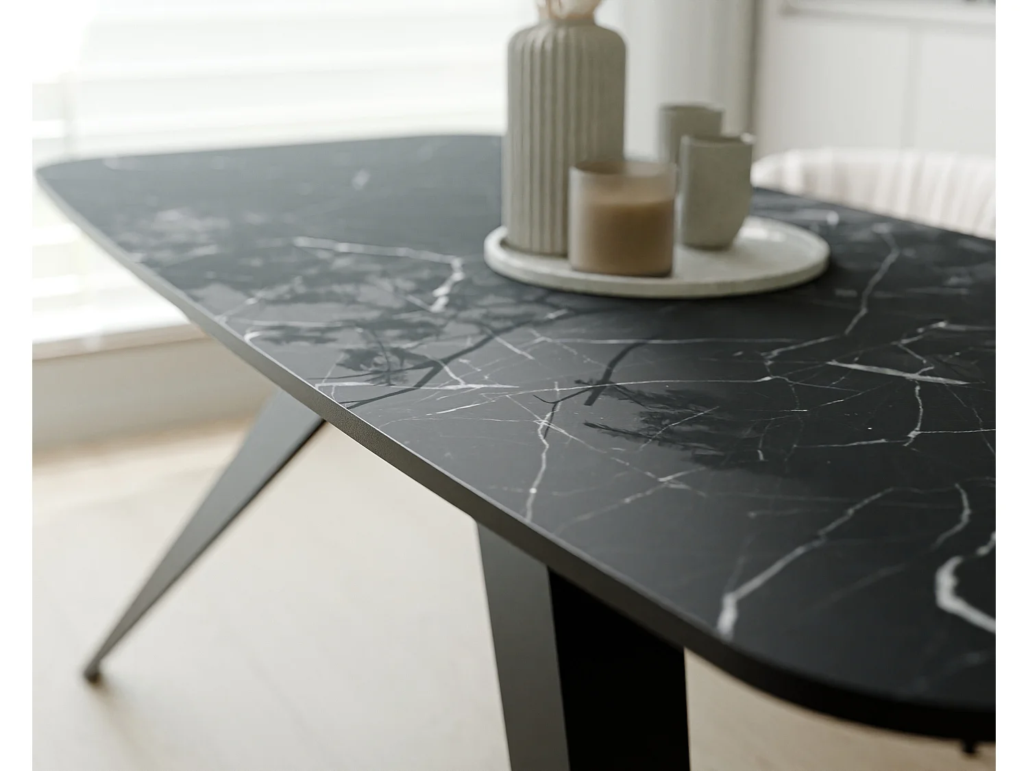 Table extensible noir, 180