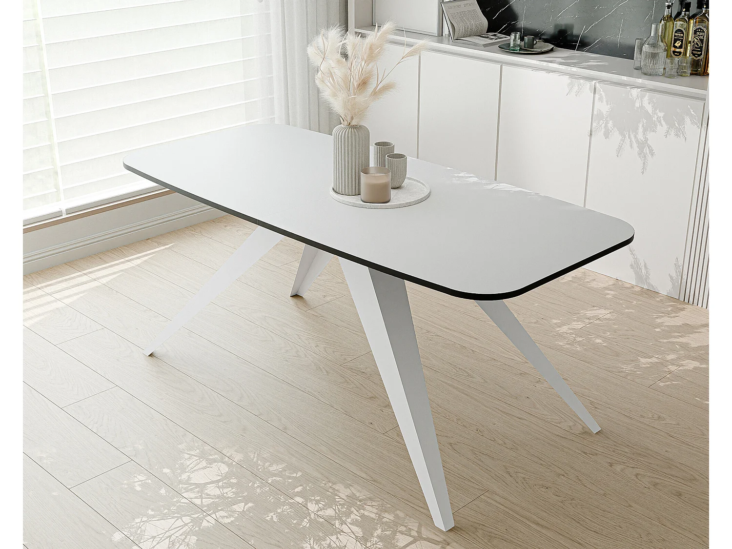Table extensible blanc, 180
