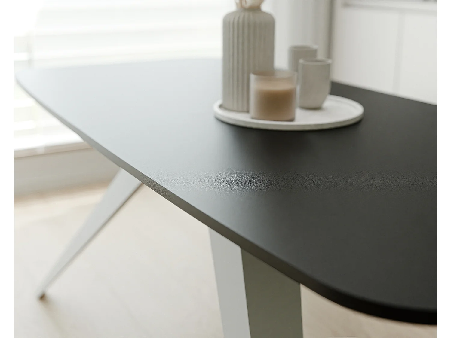 Table extensible noir, 180