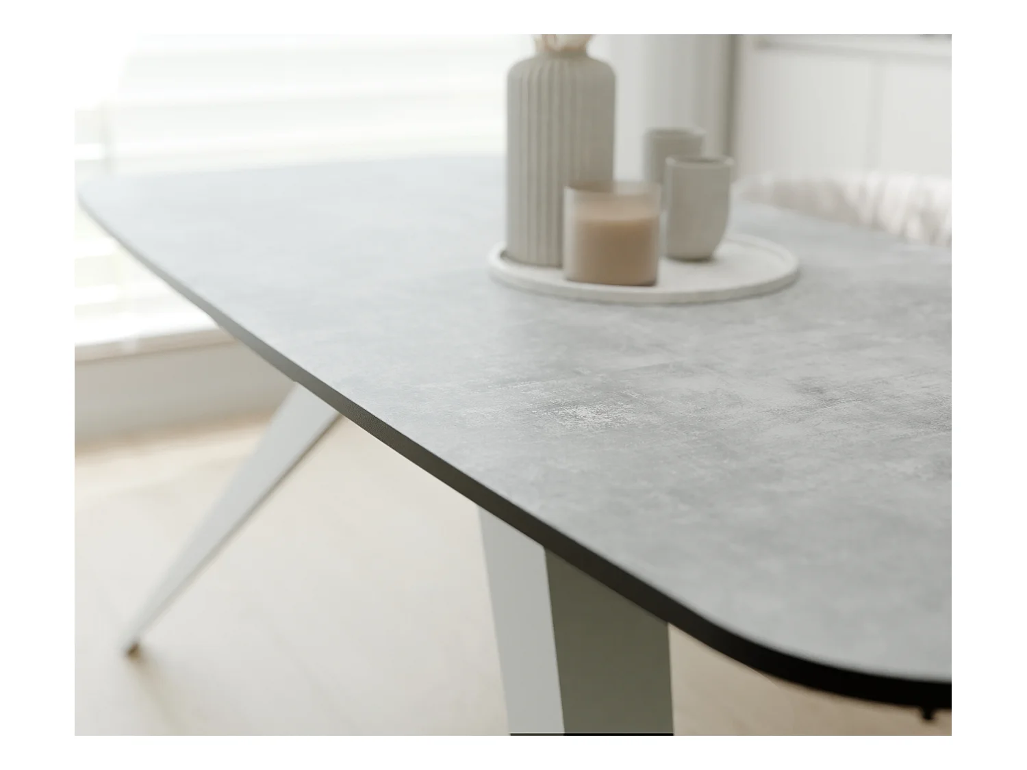 Table extensible gris, 180