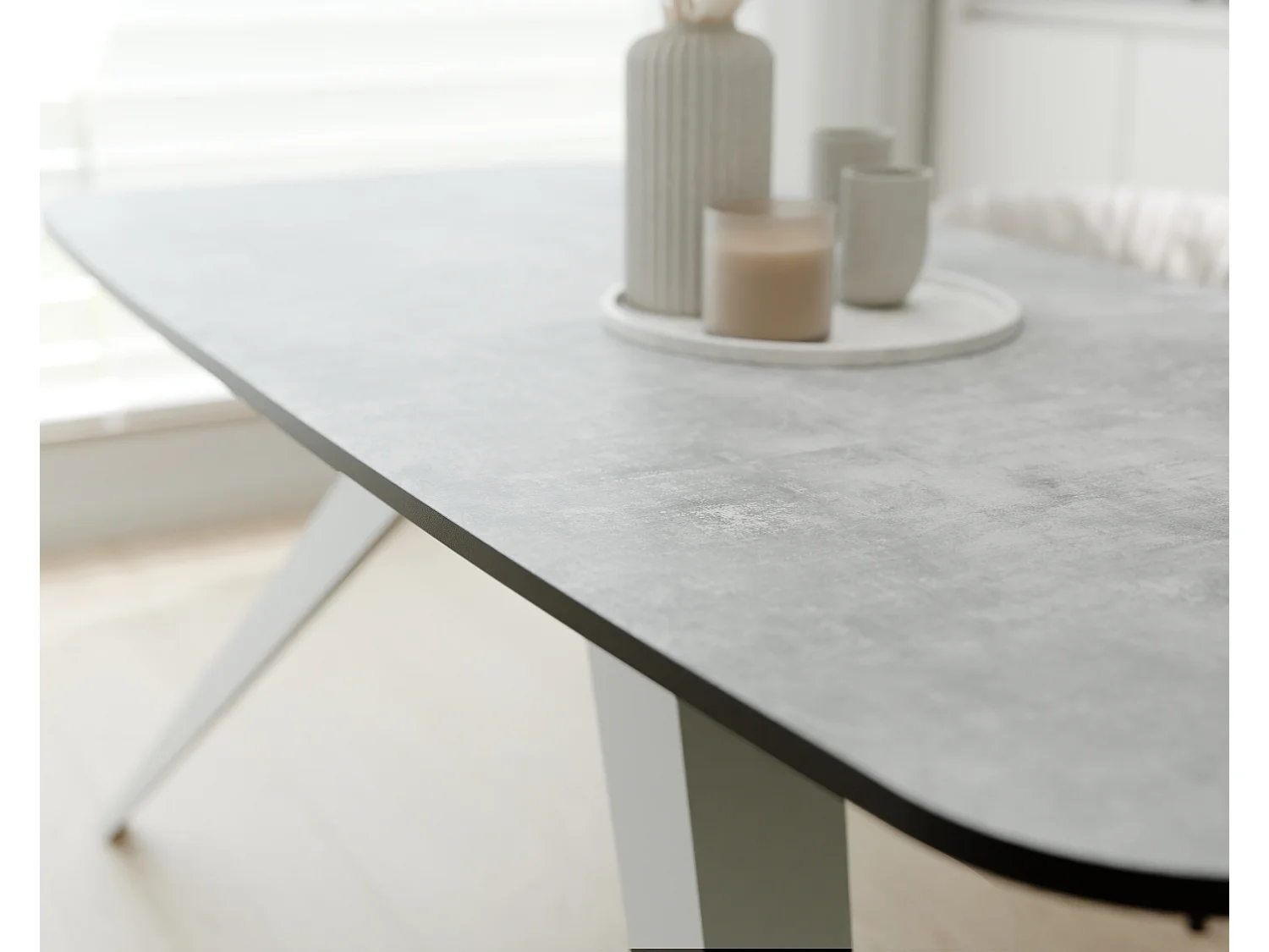 Table extensible gris, 180