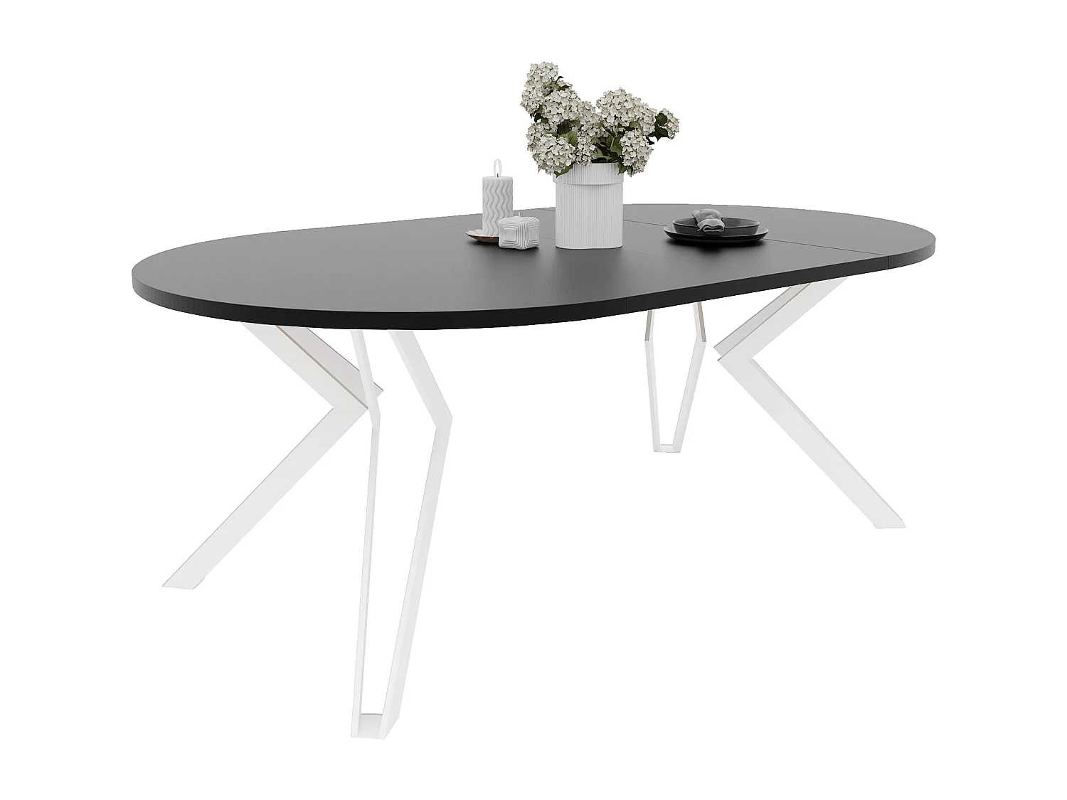 Table extensible molet noir