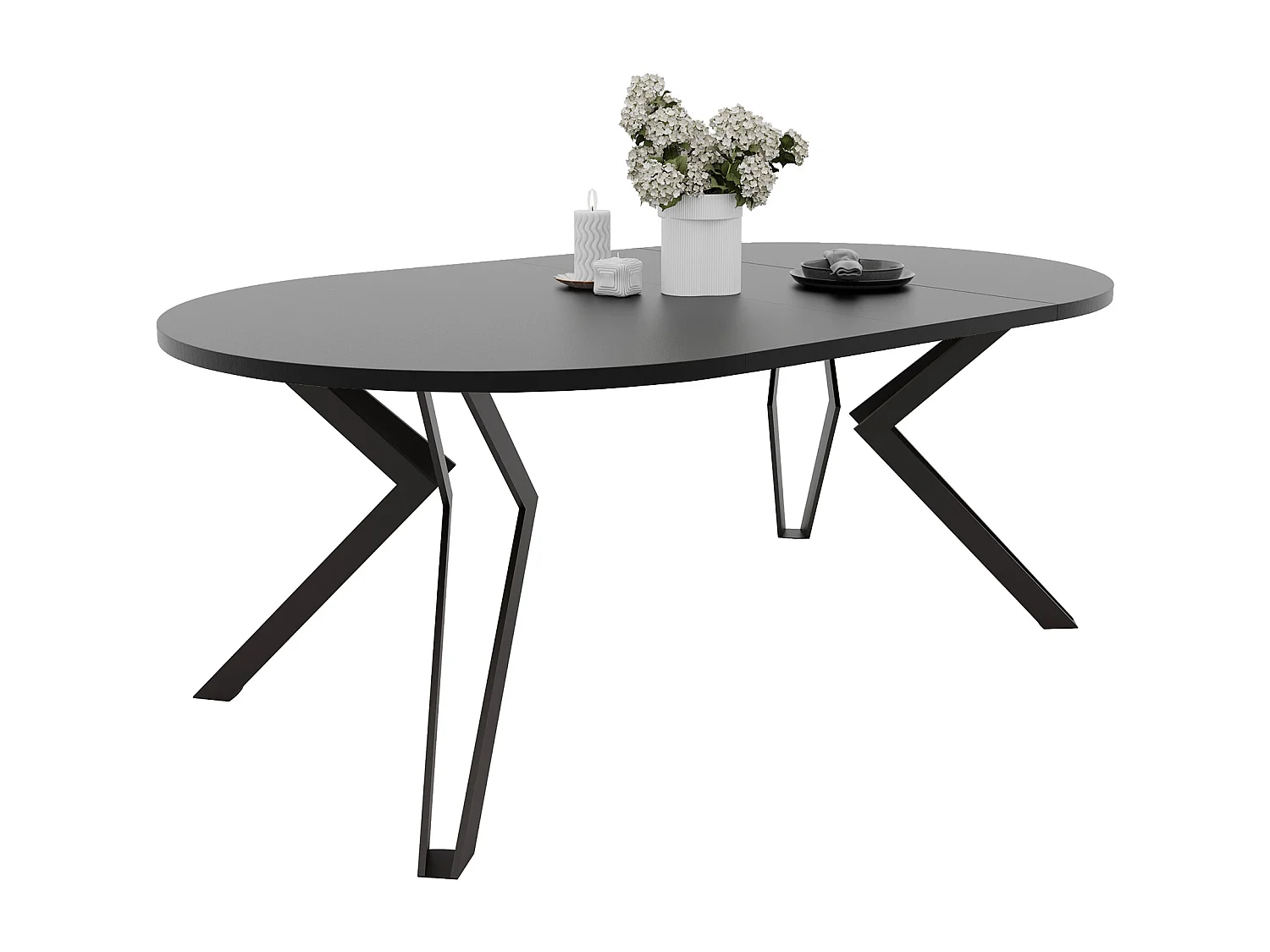 Table extensible molet noir
