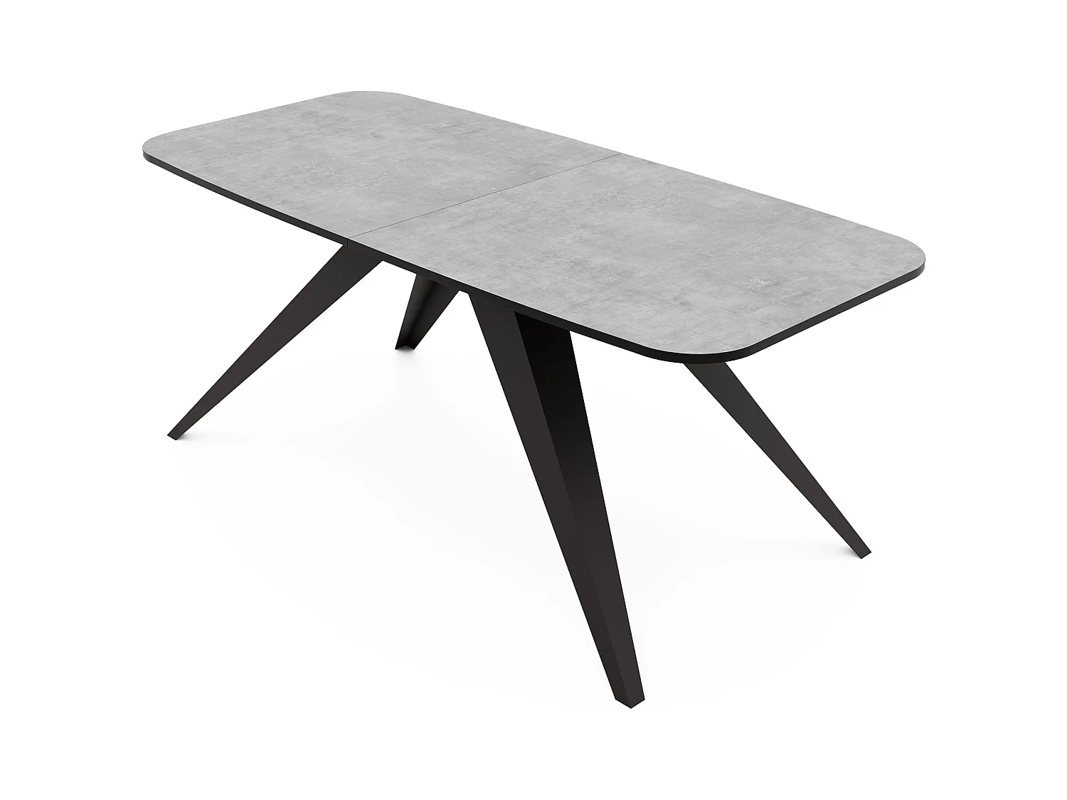 Table extensible gris, 160